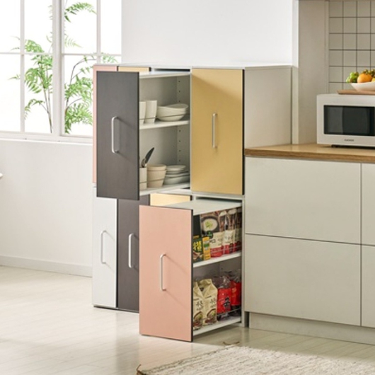 파로마  리즈 주방 냉장고 슬라이딩 틈새수납장 160x615 (63cm(높이))