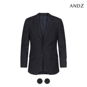 ANDZ 이모션 임팩트 라이크라 혼방 데님라이크 조직 슬림핏 투버튼 싱글 자켓_BZD2SB1102