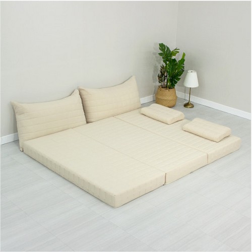 슬릭스 고밀도 메모리폼 3단 접이식 토퍼 매트리스 S (13cm)_이미지