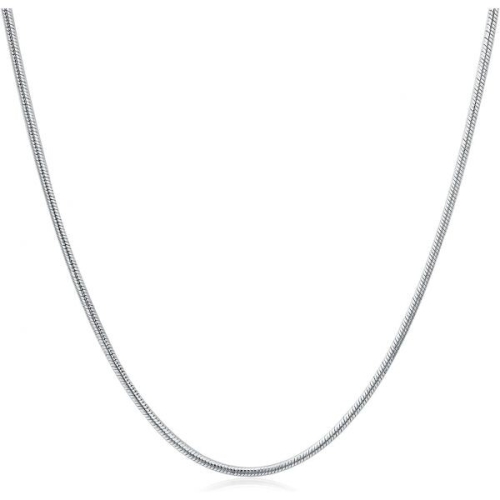 11383061 남자 목걸이 심플 캐주얼 패션 닥 앤 아야 솔리드 S925 실버 다이아몬드 컷 원형 뱀 체인