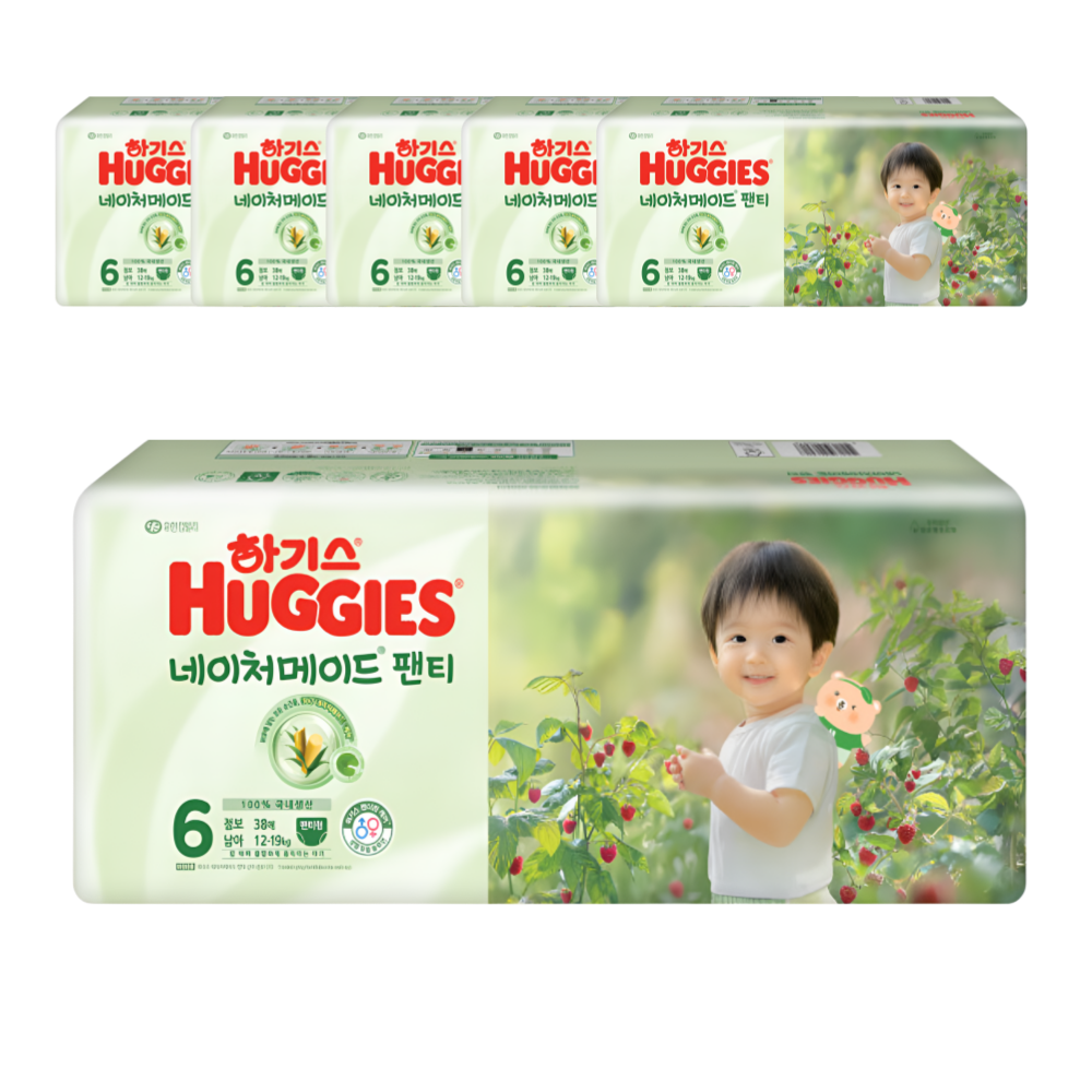 하기스 2025 네이처메이드 팬티형 6단계-남아용 (228매)_이미지