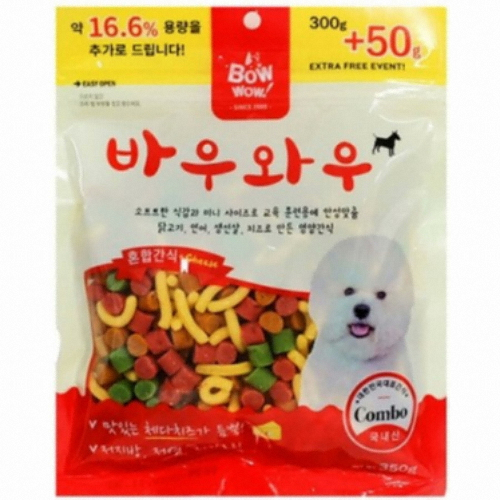 바우와우  혼합간식 350g (1개)