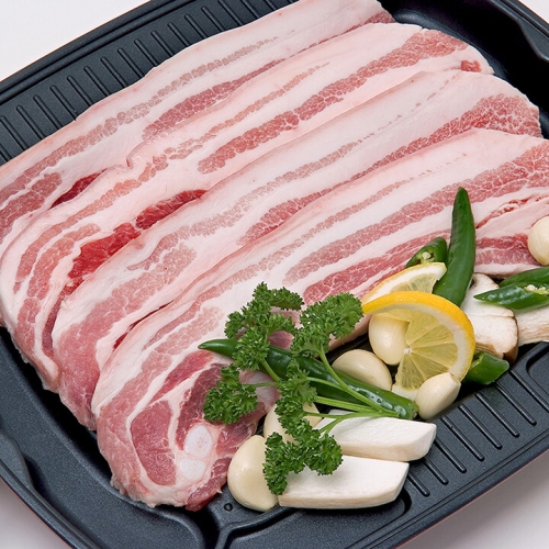 이룸육가공 이룸한돈 미박삼겹살 구이용 500g (1개)_이미지
