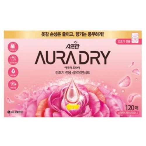 샤프란 아우라 드라이시트 스윗만다린&피오니 120매 (3개)_이미지