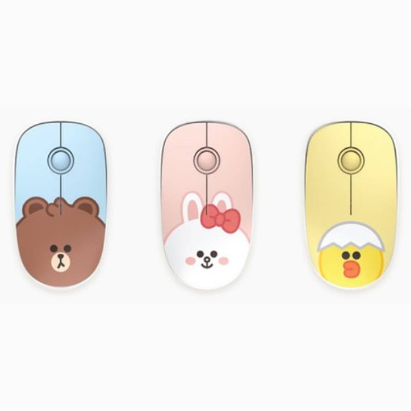 라인프렌즈 미니 브라운앤프렌즈 무선 마우스