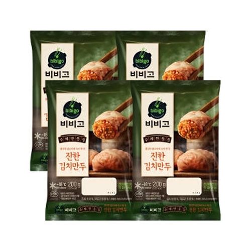 CJ제일제당 비비고 진한 김치만두 200g (4개)_이미지