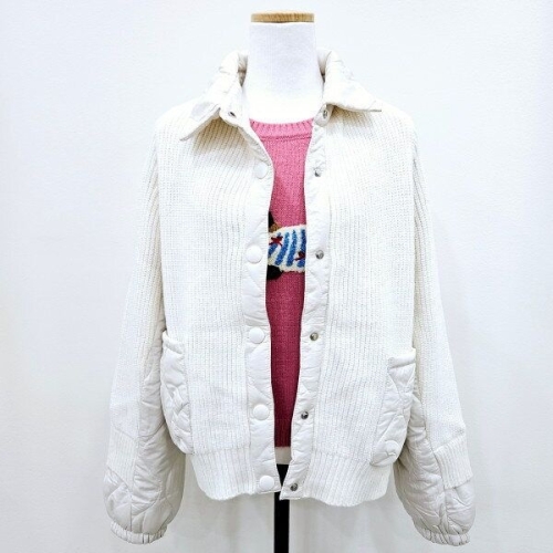 포커스 경량패딩믹스점퍼 FW4J3JP3104IV_SH 57566_FW4J3JP3104IV