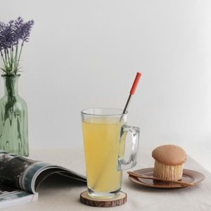 와인앤쿡 실리콘 일자형 빨대 [4개]