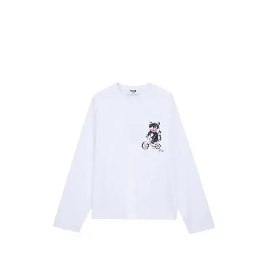 MSGM 그래픽 프린트 티셔츠 4040MM96N267002 T