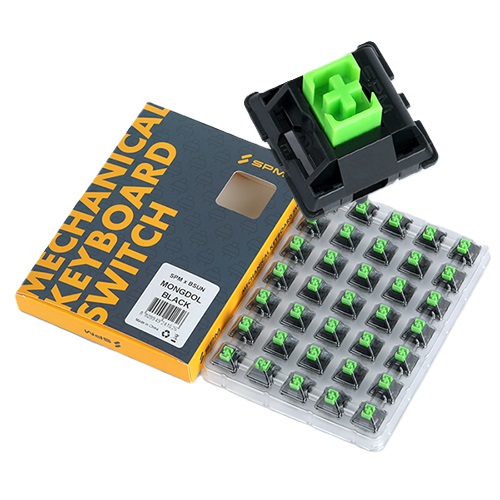 BSUN 몽돌 블랙 리니어 스위치 35Pcs