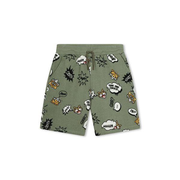 겐조 키즈 Boys Tiger-Print Drawstring 코튼 숏츠 Size 6Y K60310-634 305790_이미지