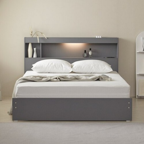 인터데코 호텔라인 바구니서랍 LED침대 SS (독립스프링)_이미지