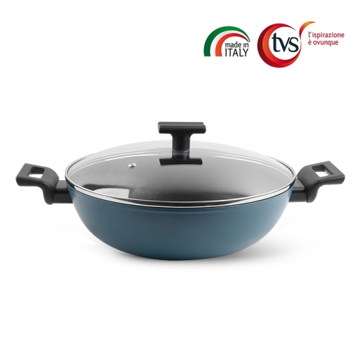 TVS 브릴란테 IH 양수 WOK 30cm / 뚜껑포함_이미지