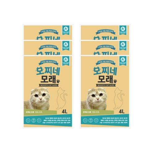 코리아독스 모찌네 모래 벤토나이트 3.1kg (6개)_이미지