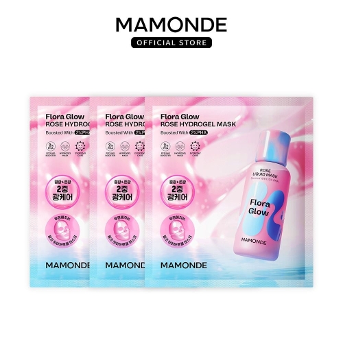 마몽드 플로라글로우 로즈 하이드로겔 마스크 (12매)_이미지