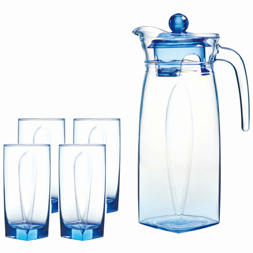 아크인터내셔널 루미낙 블루 다이아몬드 저그 세트 (저그 1.3L+컵4P)_이미지