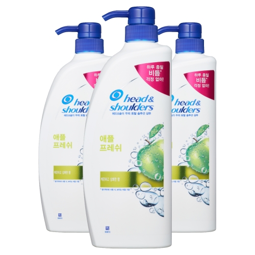 한국P&G 헤드앤숄더 애플 프레쉬 샴푸 850ml (3개)