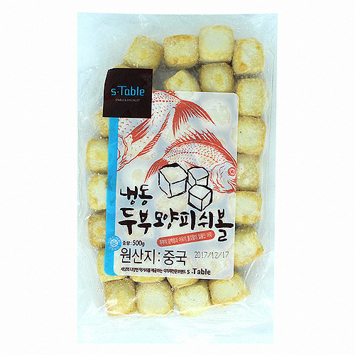 세미원푸드 냉동 두부모양피쉬볼 500g (1개)_이미지