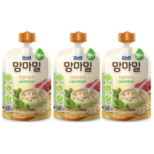 매일유업 맘마밀 안심이유식 시금치와 연근소고기 100g이미지입니다. 누르면 해당 게시물로 새창이동합니다.