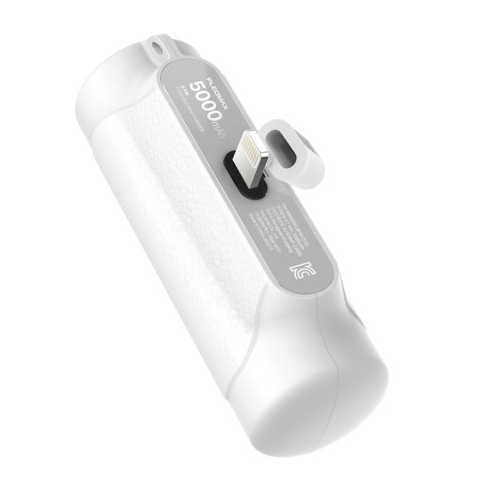 플레오맥스 미니 일체형 라이트닝8핀 도킹형 보조배터리 PM-MINI5000-8PIN 5000mAh