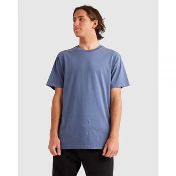 퀵실버 남성 소금물 크루 티셔츠 빈티지 인디고 7205839