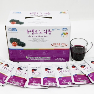 푸르젠 당도좋은 포도로 만든 저온열처리 운악산 포도즙 50팩 파우치형_이미지