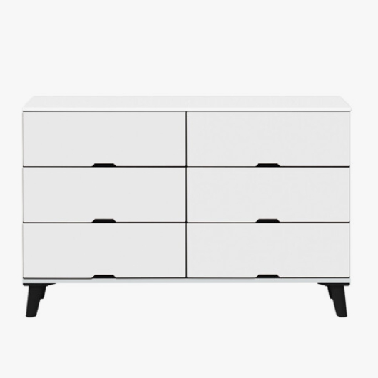 라레스가구 소니 ABS B 3단 서랍장 1200