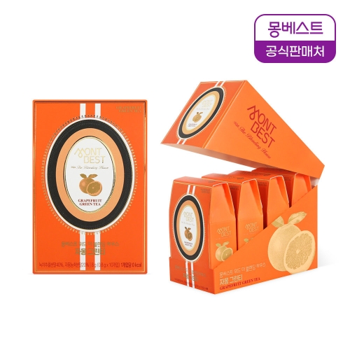몽베스트 블랜딩 티 자몽 그린티 40개입