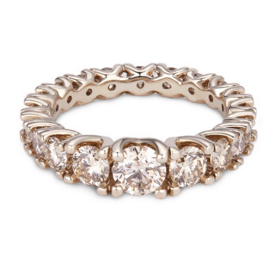 14K 빌드 업 다이아몬드 반지(총 2.4CT)