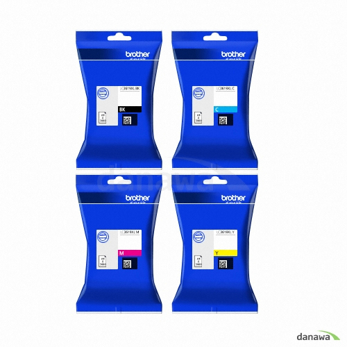 Brother 정품 LC-3619XL BK, LC-3619XL C, LC-3619XL M, LC-3619XL Y 4색 세트