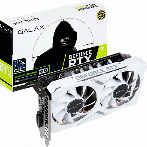 갤럭시 GALAX 지포스 RTX 2070 WHITE MINI D6 8GB