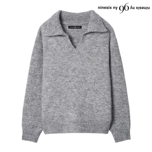 96NY 트임 카라 울 니트 NO4KT039L0_이미지