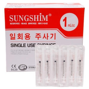성심 일회용 주사기 27G 25mm 1ml (100개)