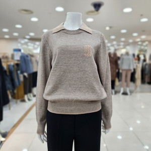 카라촘촘 니트티셔츠 DRDPKR850_DG