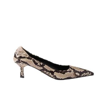 프라다 프린티드 에어즈 레더 펌프스 락 그레이 1I188O-3B3K-F0187