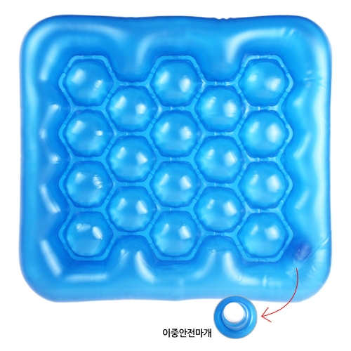 엠디프라임 물방울 사각 쿨방석_이미지