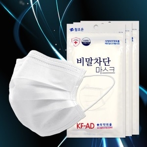 100%국산 KFAD 비말차단 마스크 일회용 여름용 대 70매