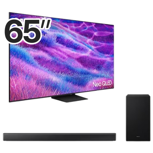삼성전자 네오QLED KQ65QNF80AFXKR (스탠드+사운드바, HW-B650F)