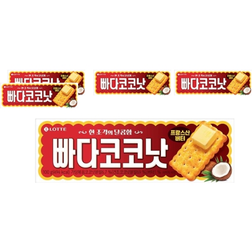 롯데제과 빠다코코낫 100g (5개)