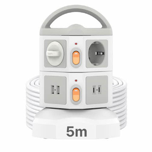 SooPii ��ε��ڸ��� 6�� 16A ���ν���ġ USB Ÿ�� ��Ƽ��