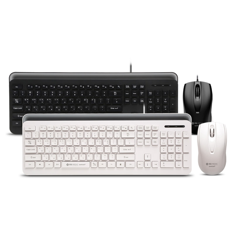 이큐웨어 이큐메딕 Sanitize-S1 항균 거치형 키보드 마우스 세트이미지입니다. 누르면 해당 게시물로 새창이동합니다.