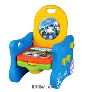 9476C0 아기 변기 폴리 멜로디 유아 배변훈련 캐릭터 의자