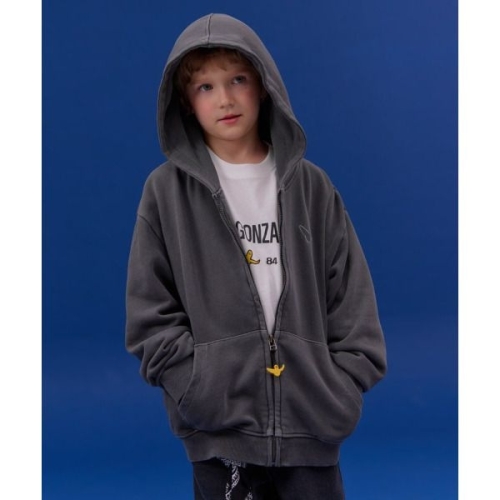 엔젤 피그먼트 후드집업-다크그레이 MG53TZ01DG _IC