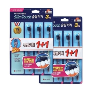LG생활건강 페리오 슬림터치 흑진주 초극세모 칫솔 (18개)
