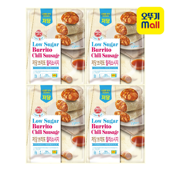 오뚜기 저당 브리또 칠리소시지 500g (4개)_이미지