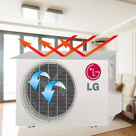 해피락 에어컨 실외기용 열차단성 냉각필름 특대형