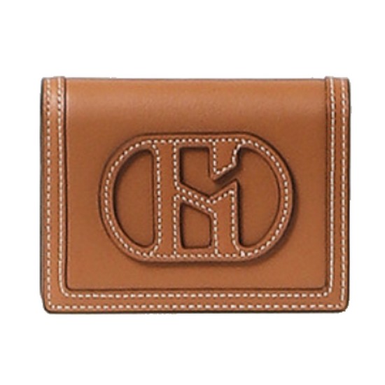 헤지스ACC 브라운 로고패치 소가죽 반지갑 HIWA4E530W1_이미지