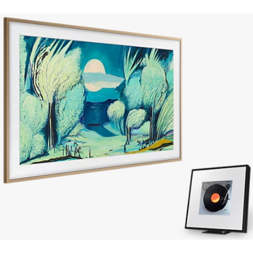 삼성전자 더 프레임 KQ55LSF03AFXKR + 뮤직 프레임 HW-LS60D (플랫 티크+스피커)_이미지