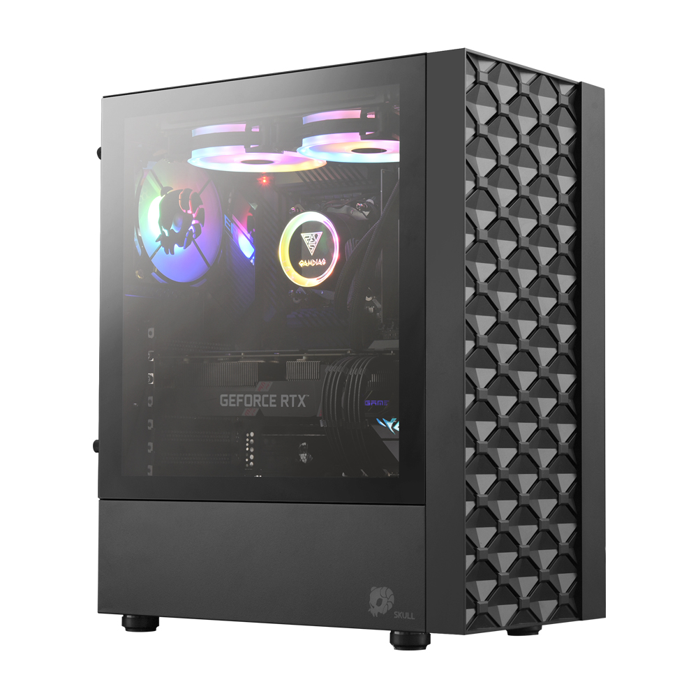 NEWZEN SKULL A30 6FAN 강화유리 (블랙)_이미지