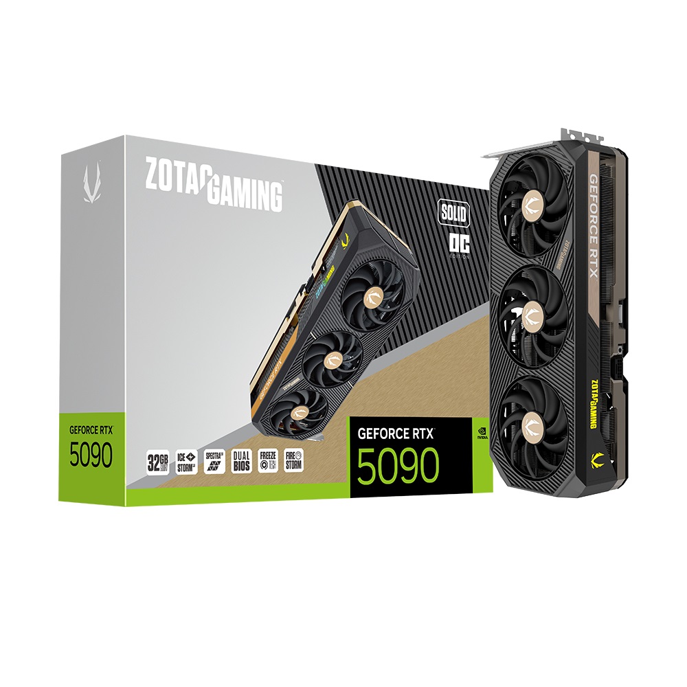 ZOTAC GAMING 지포스 RTX 5090 SOLID OC D7 32GB이미지입니다. 누르면 해당 게시물로 새창이동합니다.